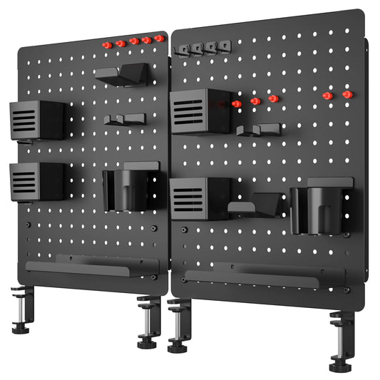 G-Pack Pro Desk Pegboard Set | 2-Piece Organizer & Privacy Panel