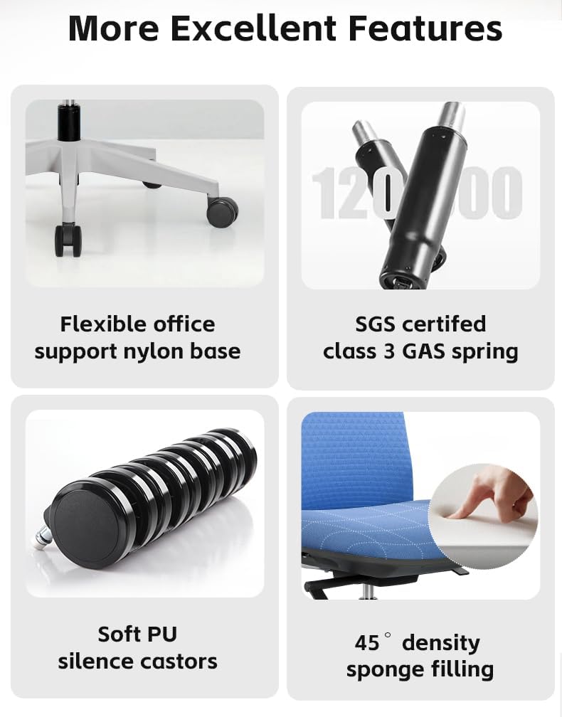 G-Pack Pro Mesh Office Chair – Adjustable 3D Arms & Soft Seat (Black)