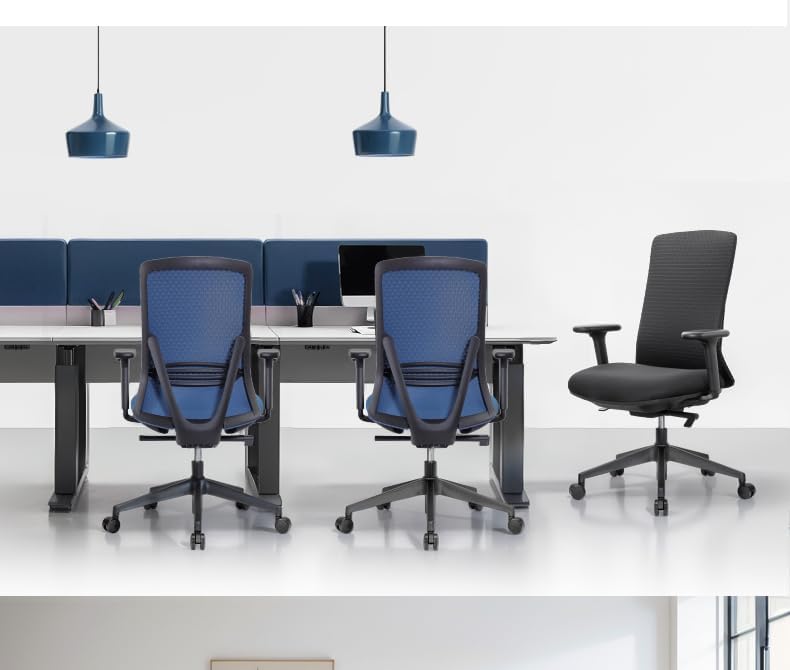 G-Pack Pro Mesh Office Chair – Adjustable 3D Arms & Soft Seat (Black)