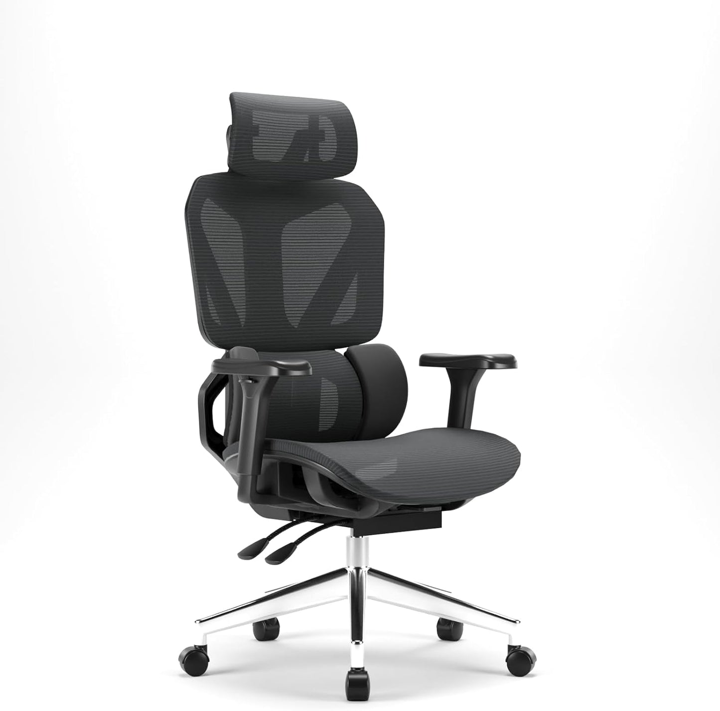 G-Pack Pro Ergonomic Mesh Office Chair – Headrest, Adjustable Armrests & Lumbar Support