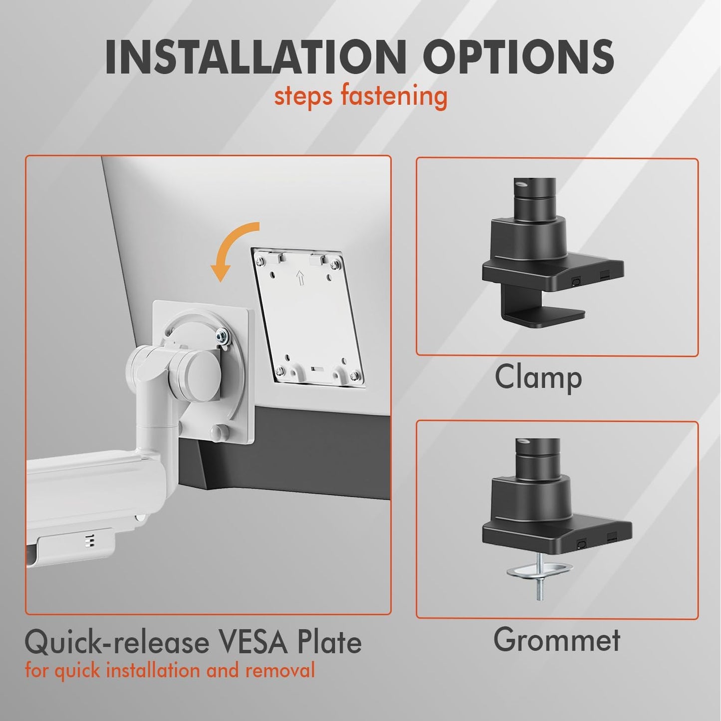 G-Pack Pro Ultrawide Dual Monitor Arm – Holds 57” Screens & 59.4 lbs Each, VESA & Gas Spring