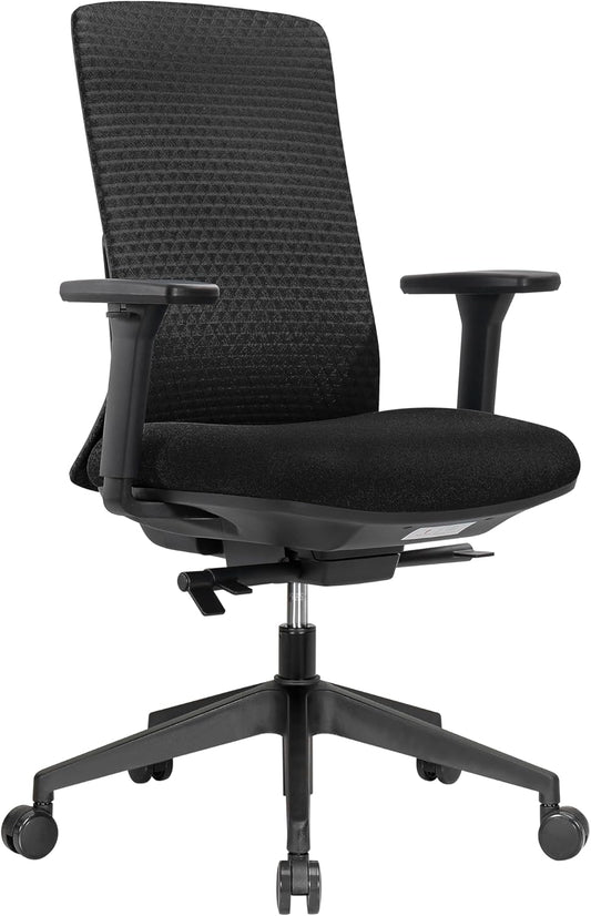 G-Pack Pro Mesh Office Chair – Adjustable 3D Arms & Soft Seat (Black)
