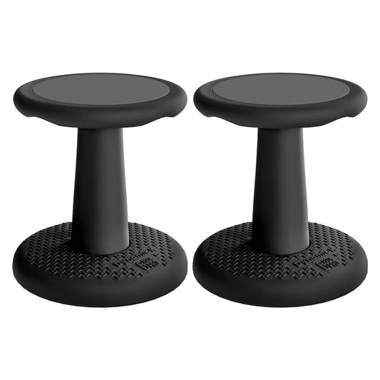 G-Pack Pro Kids Wobble Stool - Active Seating, 14" Pack of 2 (Black)
