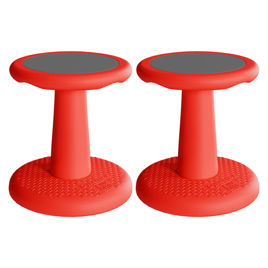 G-Pack Pro Kids Wobble Stool - Active Seating, 14" Pack of 2 (Red)