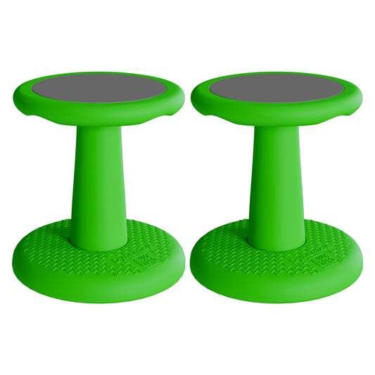 G-Pack Pro Kids Wobble Stool - Active Seating, 14" Pack of 2 (Green)