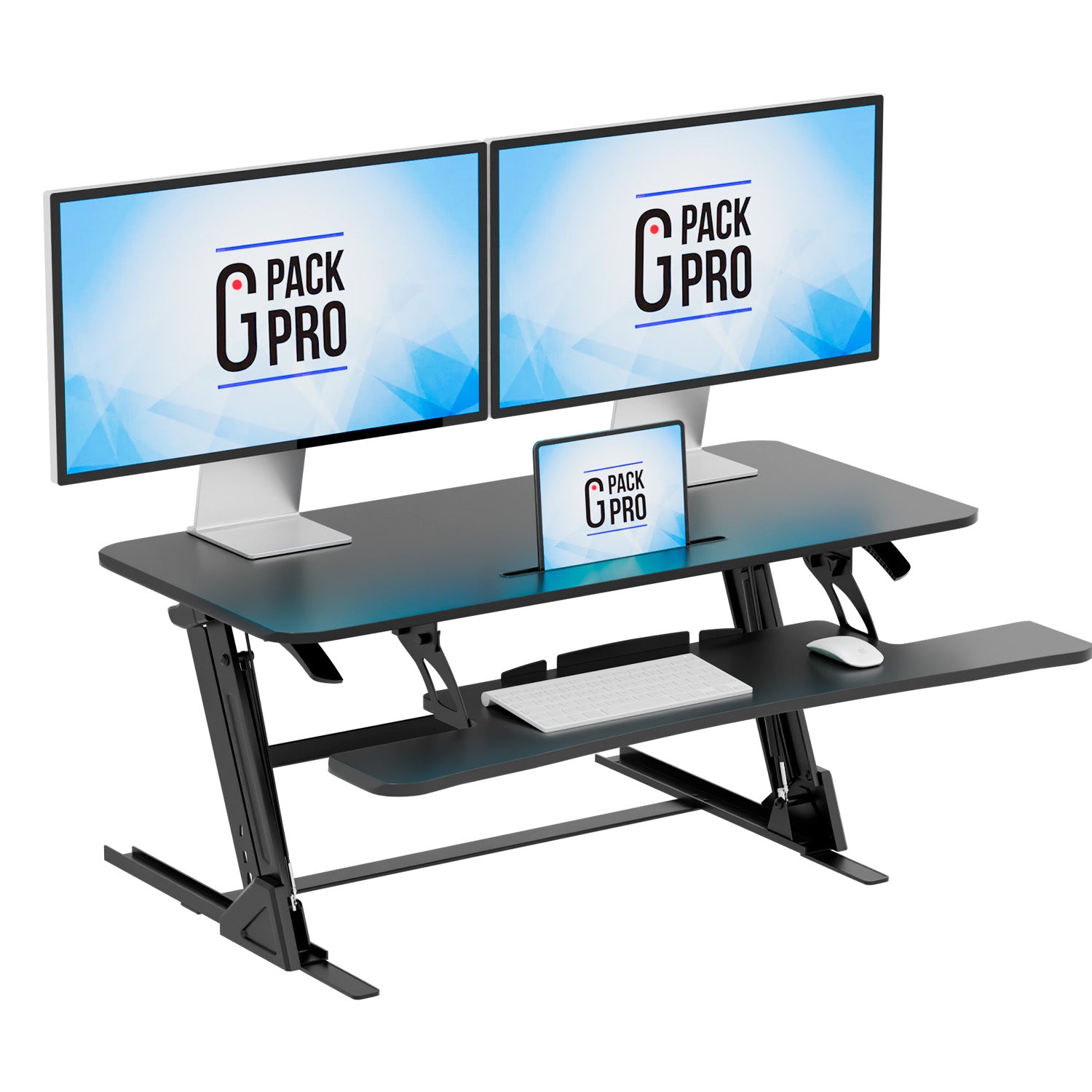 G-Pack Pro 42" Standing Desk Converter – Adjustable Sit-to-Stand Dual