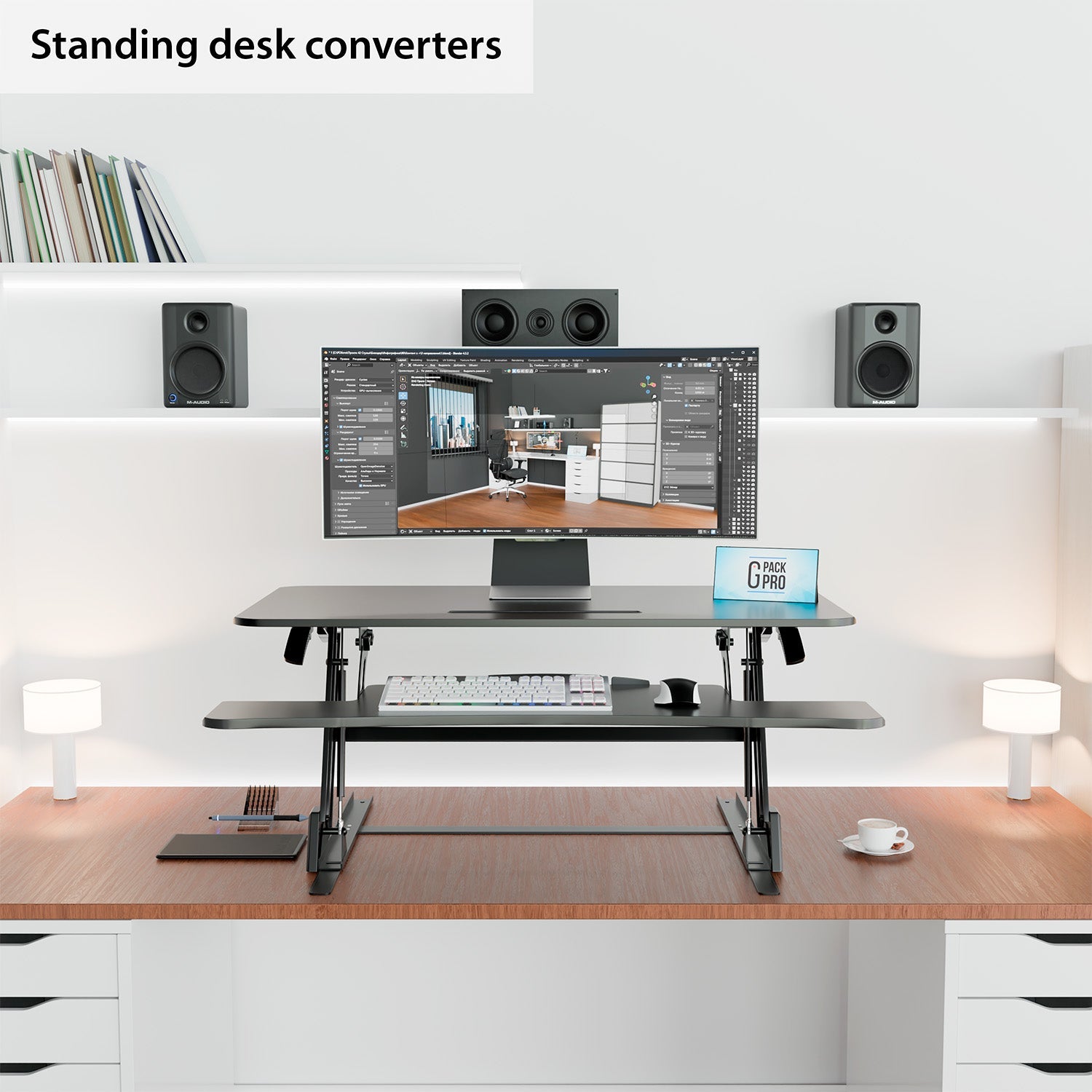 G Pack Pro - Quality Sit Standing Desk Platform – G-Pack Pro