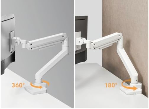 G-Pack Pro Single Monitor Arm | Heavy-Duty for 49" Screens (White)