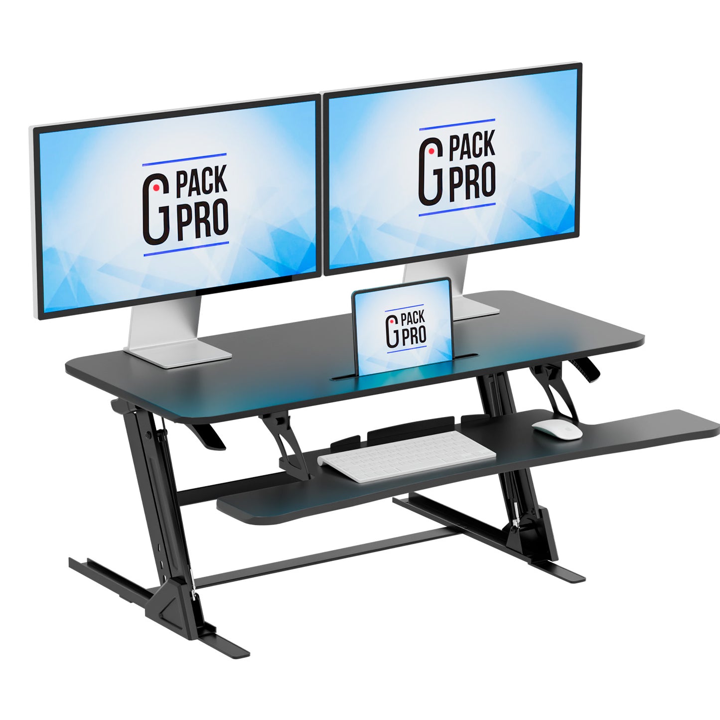 G-Pack Pro 42" Standing Desk Converter – Adjustable Sit-to-Stand Dual Monitor Riser